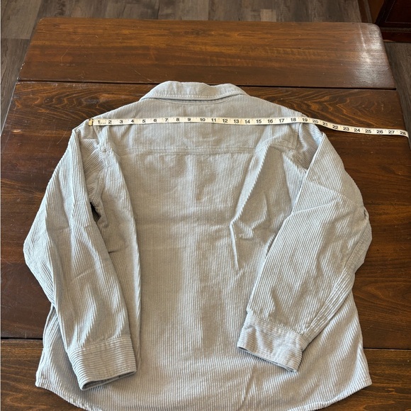 Buffalo David Bitton Light Gray Corduroy Shirt - Picture 5 of 8